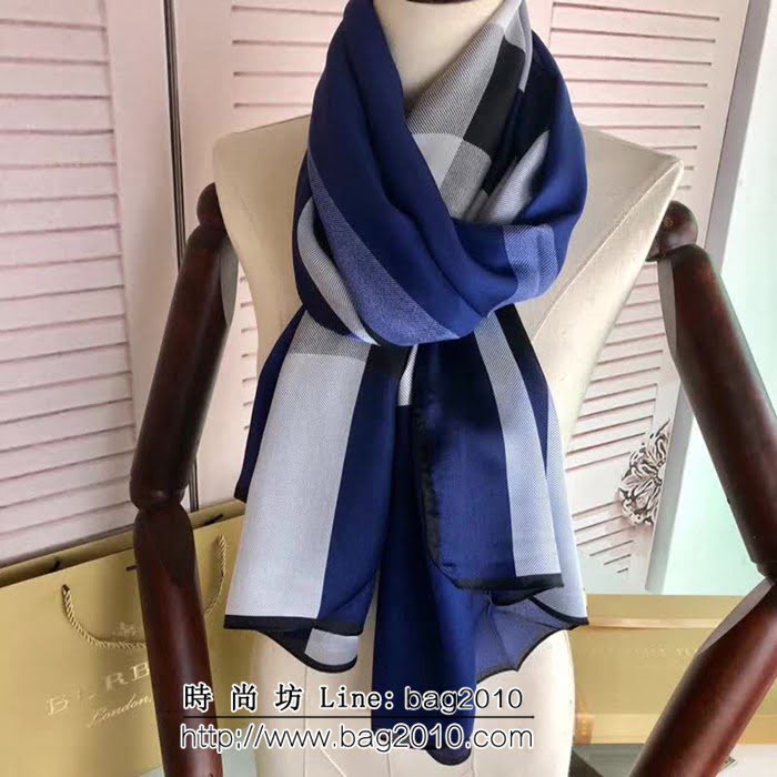 BURBERRY巴寶莉原單 獨家正品 皇室御用真絲圍巾  LLWJ6099